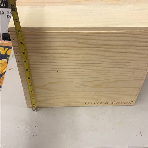 Olive & Cocoa Wooden Storage Box - Picture 2 of 3